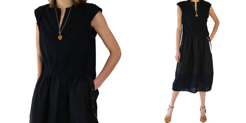 3.1 phillip lim combo dress, the woods necklace and earrings