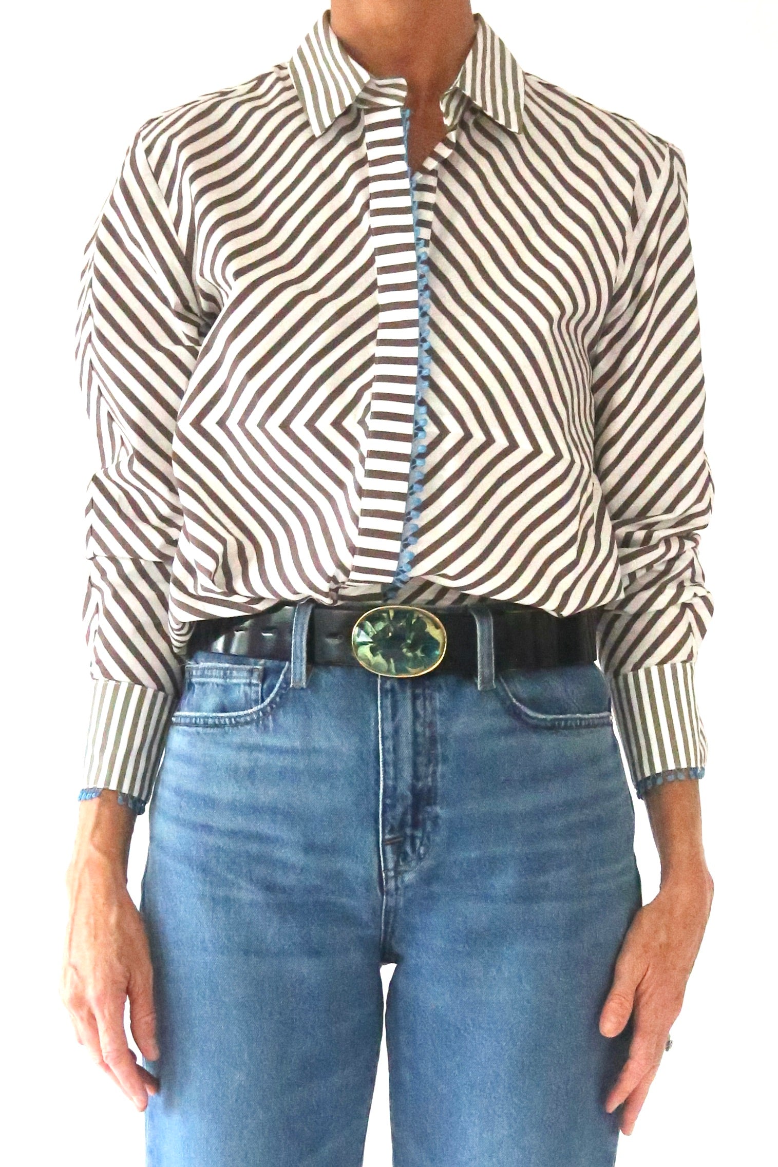 melissa blouse - mixed stripes