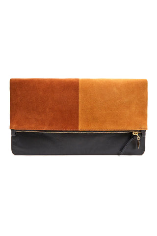 clare v foldover clutch with tabs - woven twilight – Eloise