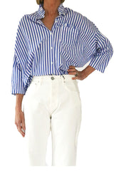 chemise adrienne - blue stripes