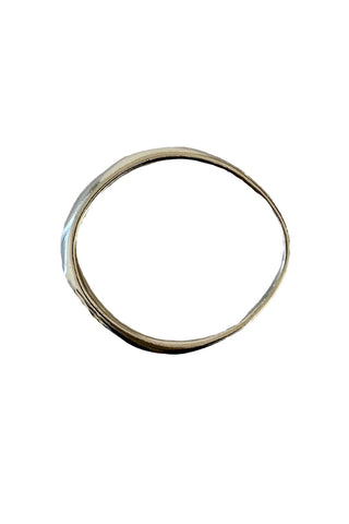 silver asymmetrical bracelet