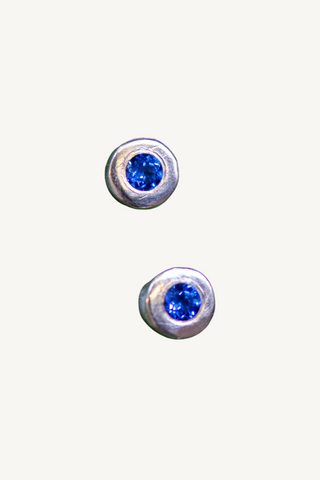Blue Sapphire Studs