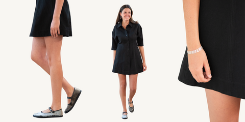 apiece apart luz mini dress outfit
