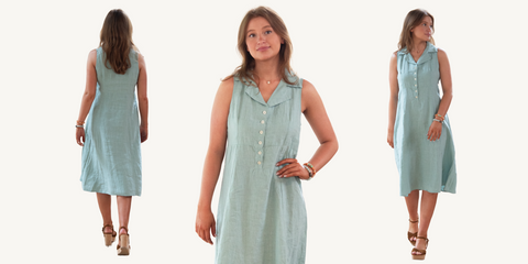 hazel brown farm dress outfit