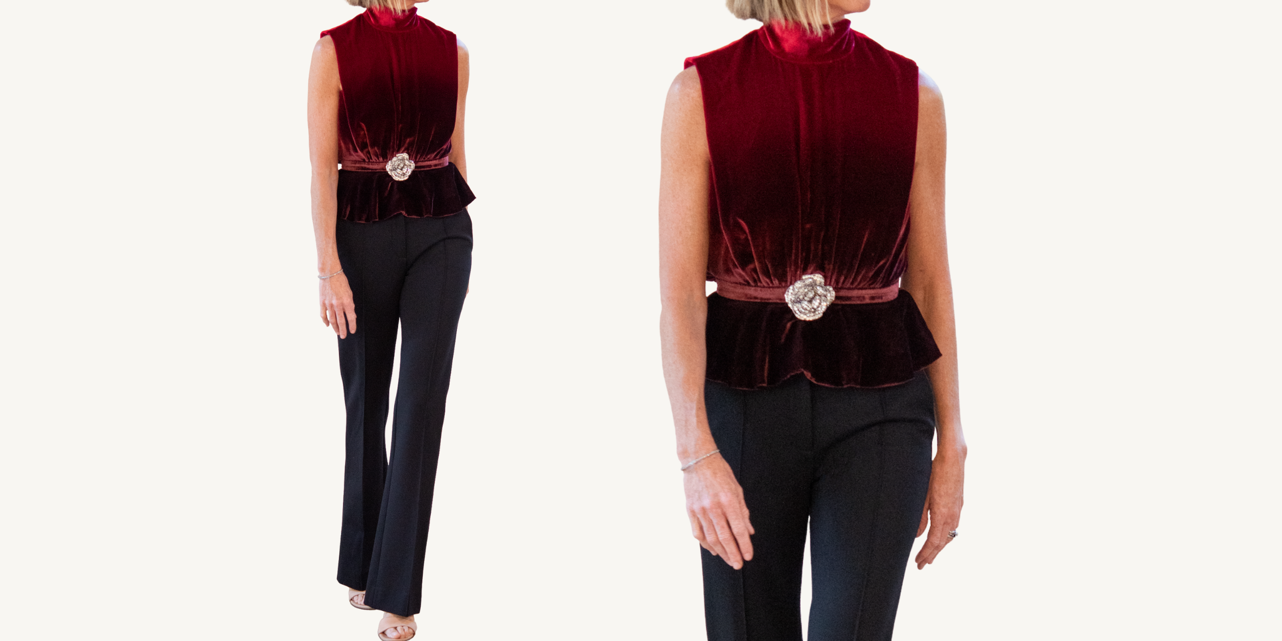 fleur velvet top outfit