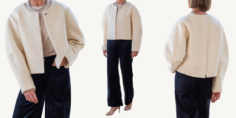 boucle blazer outfit