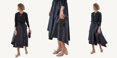 phillip lim long sleeve combo dress outfit