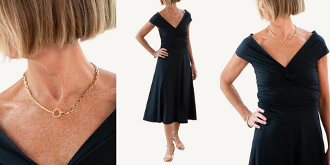 soft drape dress outfit