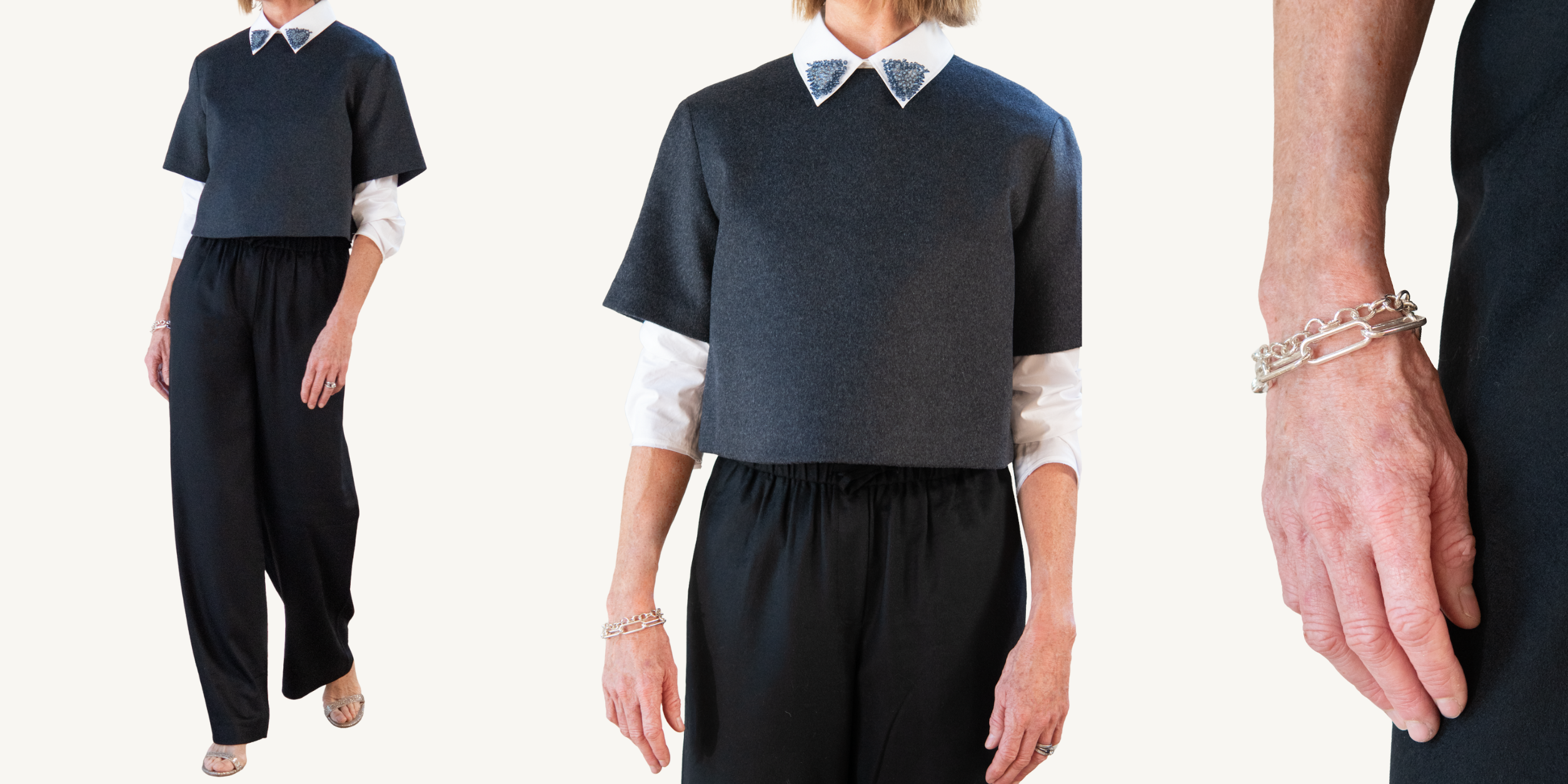 soft goat crop tee outfit