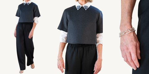soft goat crop tee outfit