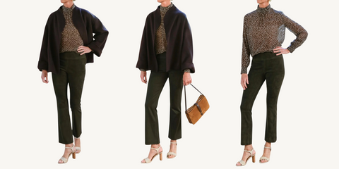 sprwmn ankle flare in loden suede
