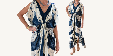 hand draped gown outfit