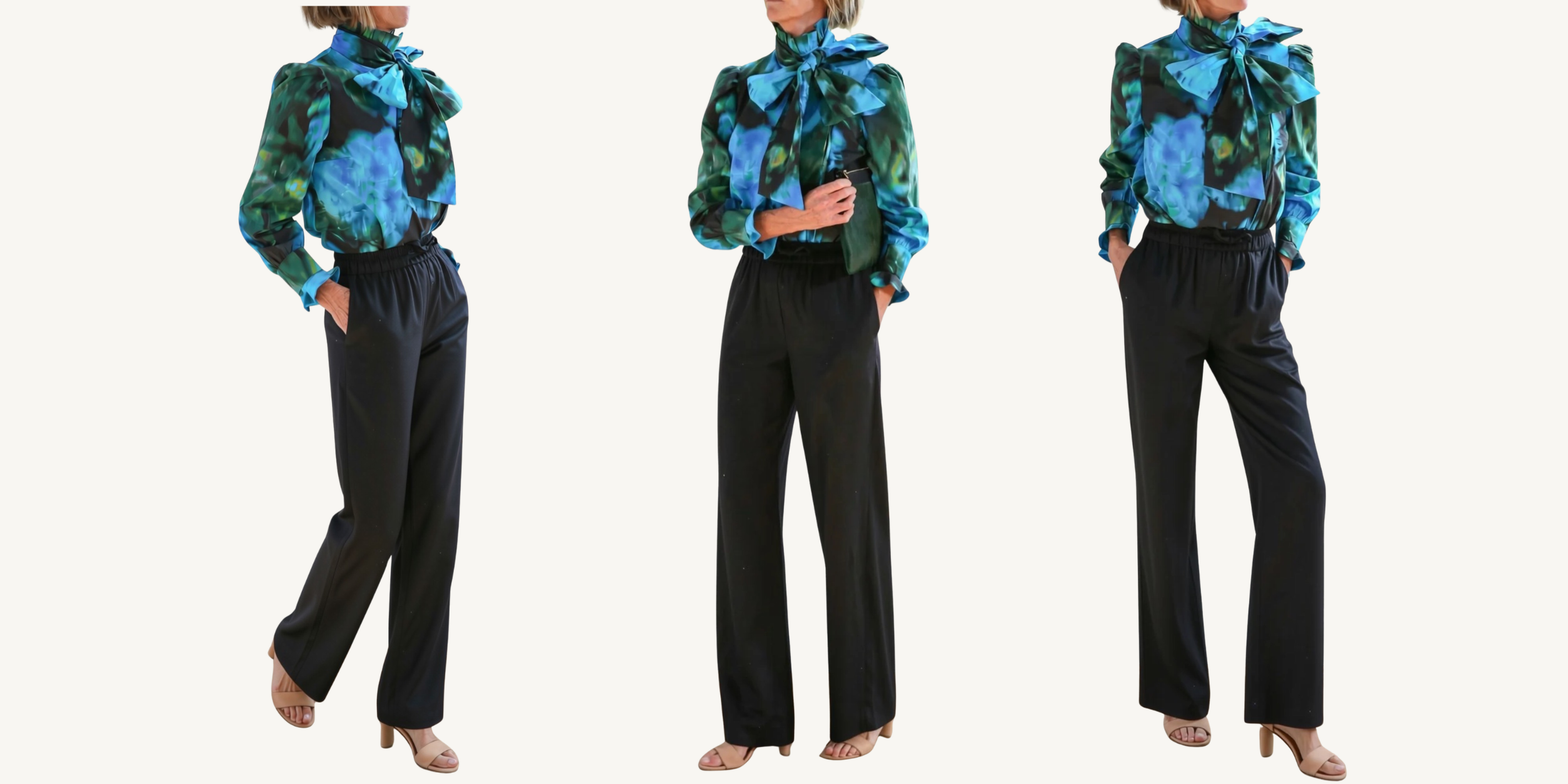 hope for flowers side tie shirt in shocking floral depths