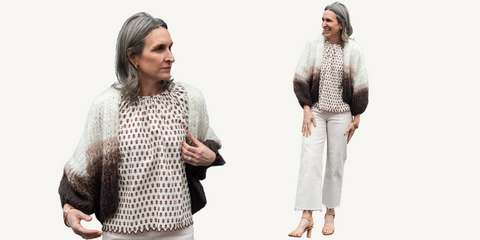 maiami cardigan; rhode blouse