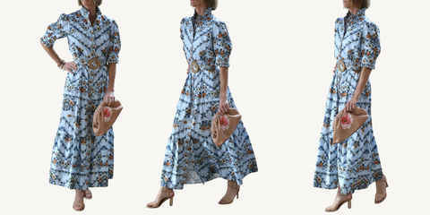 borgo de nor marni dress in magical blue blossom