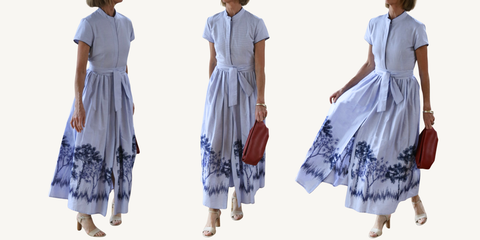 loretta caponi camaiore dress -cala violina