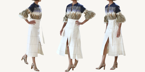 tanya taylor denim hudson skirt