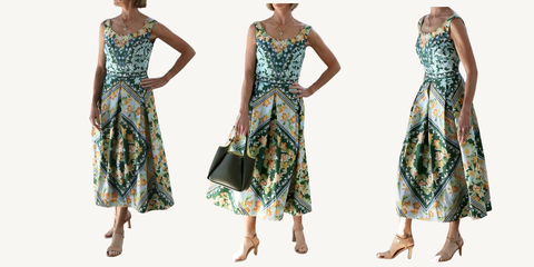saloni martine b dress in bells wreath