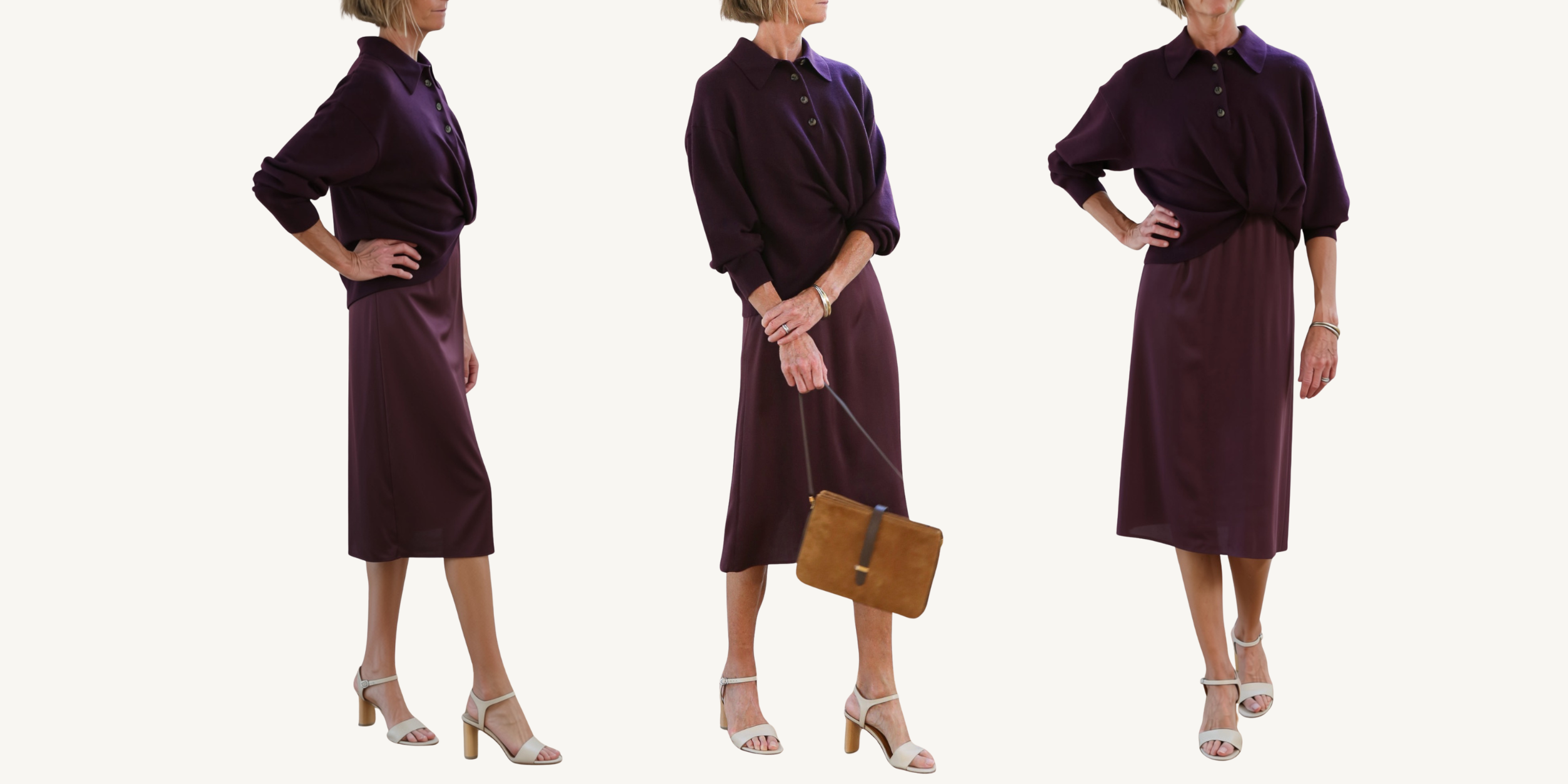 3.1 phillip lim ultrafine merino midi dress in espresso
