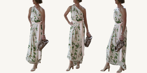 verandah one shoulder wrap maxi