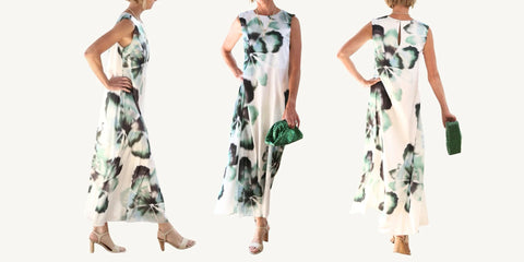 misa sylvie dress in verdant anemone outfit