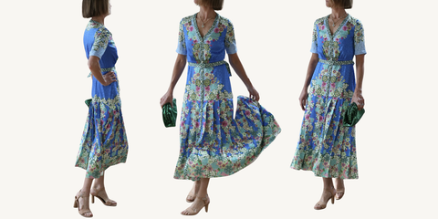 lea shirt dress feather daisy placement