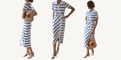 tanya taylor stripe ellicot dress
