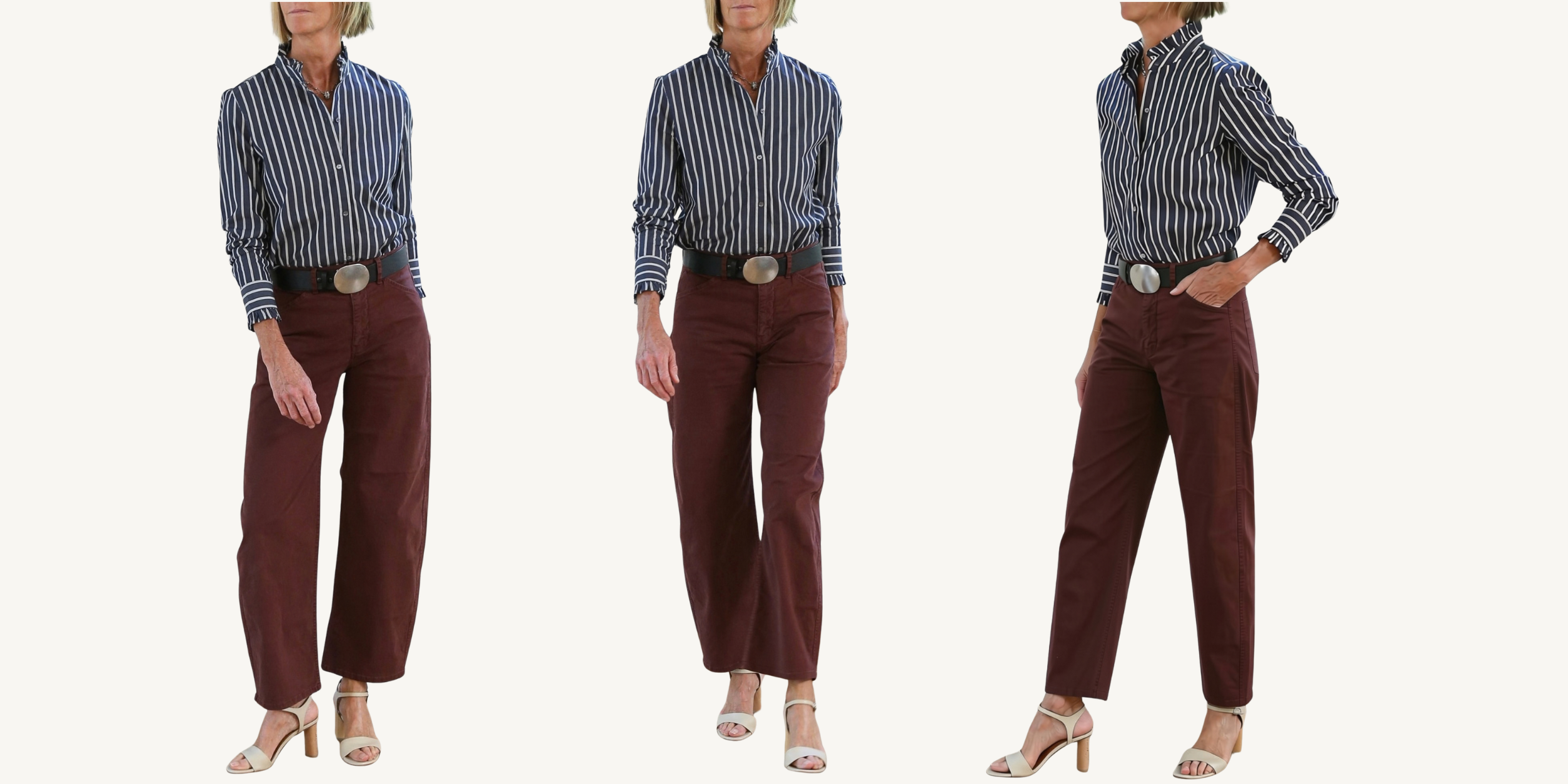 nili lotan tribeca pant in cabernet