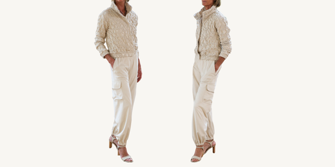silvia tcherassi zalta jacket in latte