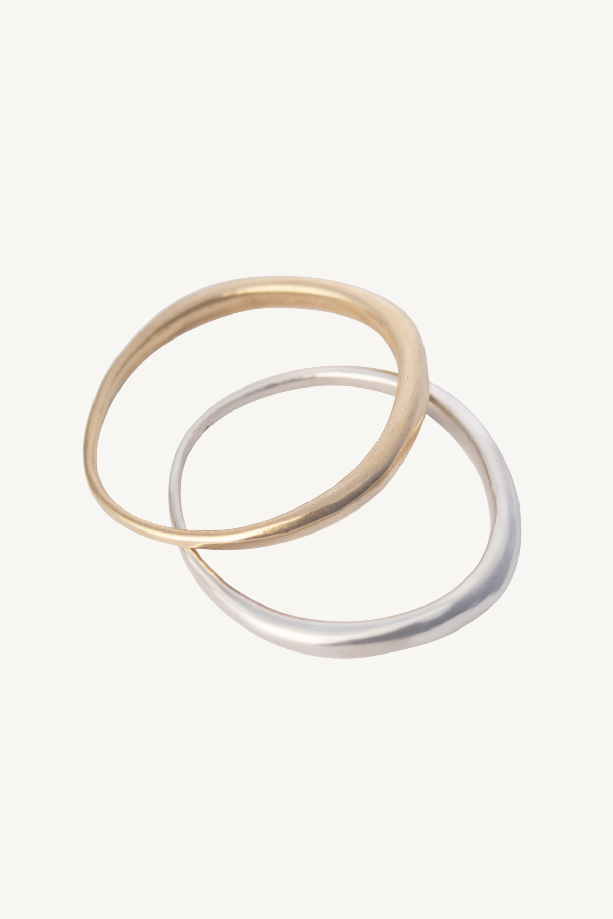 organic bangle - brass