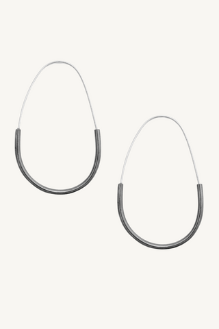 tempo earrings - oxidized sterling