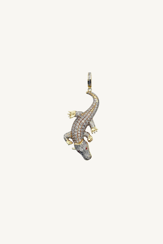 2" pave diamond alligator enhancer