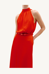 damara dress - spicy orange