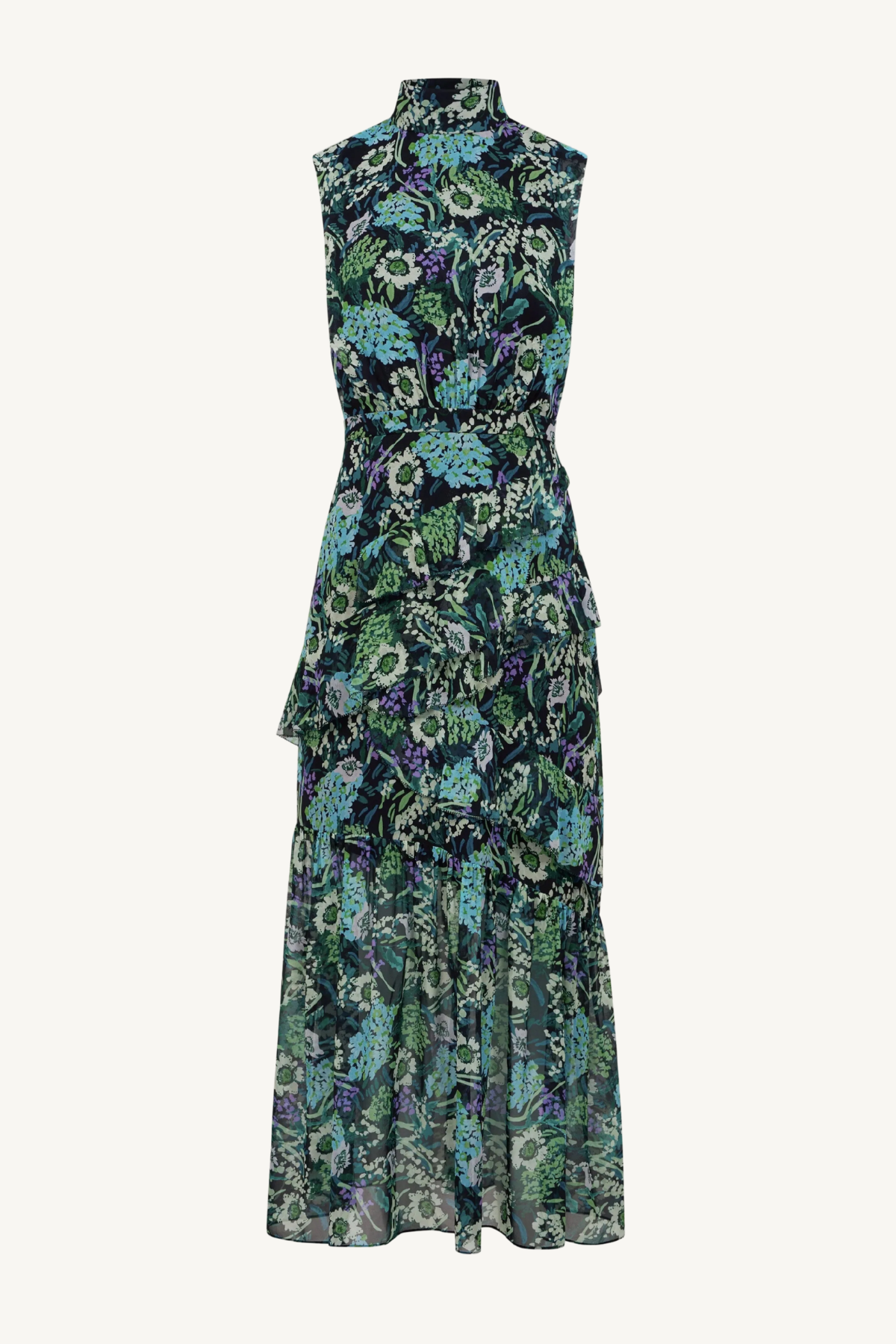 fleur ruffle dress - silva fern