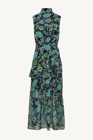 fleur ruffle dress - silva fern