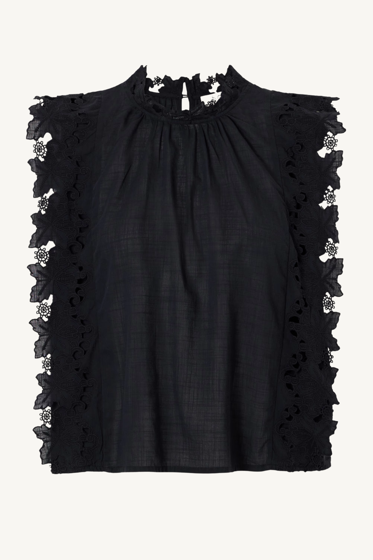 eleannora slvless top - black