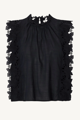 eleannora slvless top - black