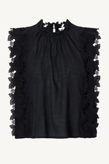 eleannora slvless top - black