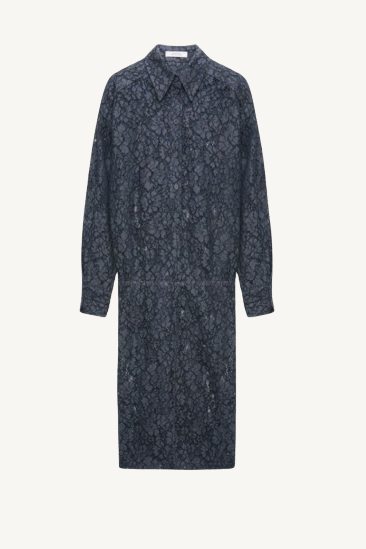 powerful lace dress - smoked pearl
