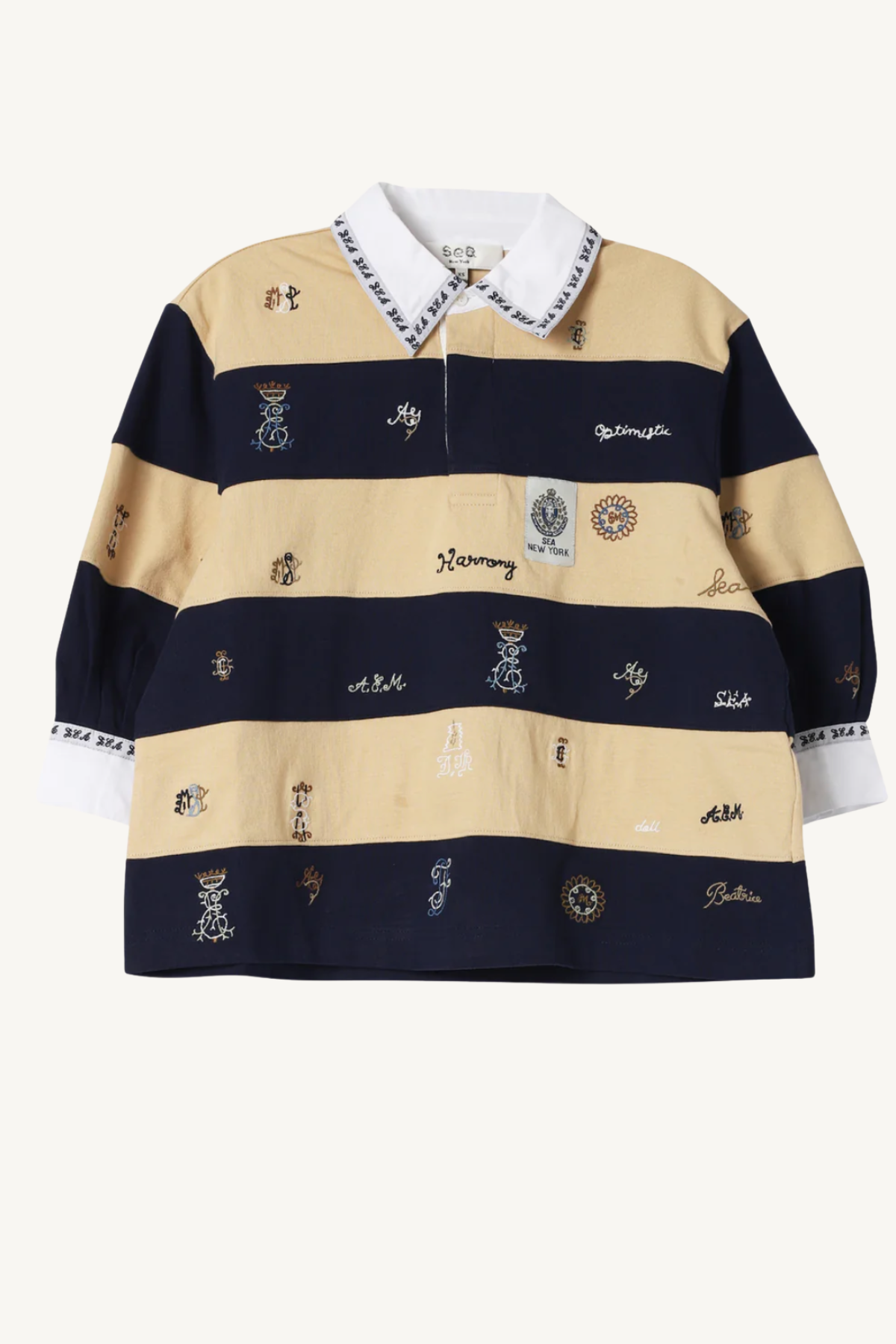 juliet emb rugby top - multi