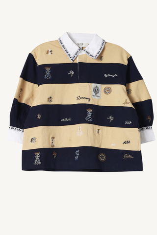 juliet emb rugby top - multi