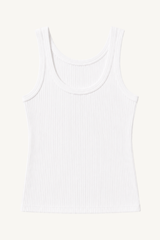 military ribbed crop tank - undyed