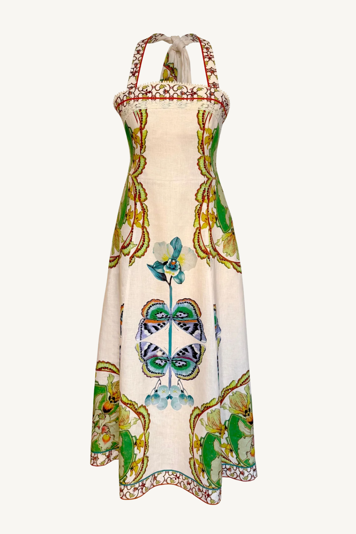 fiorenza dress - off white multicolor