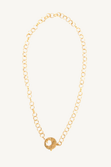 22kt gold over brass circle link chain