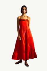 coralie dress - coral