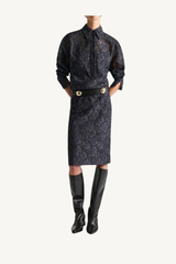 powerful lace dress - smoked pearl