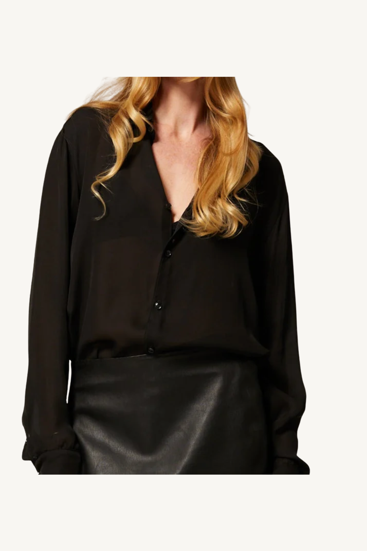 mara button up - black