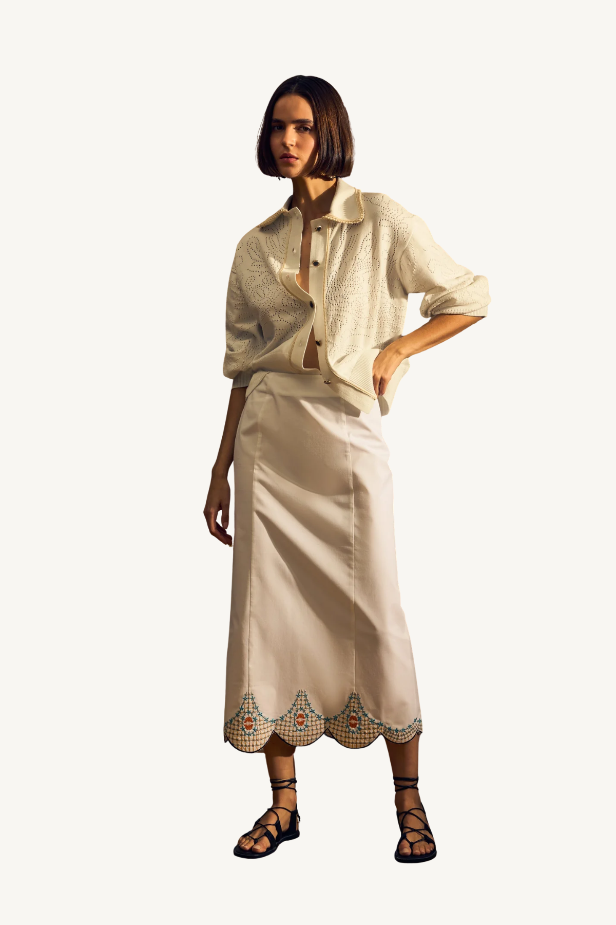 arcelina cardigan - off white