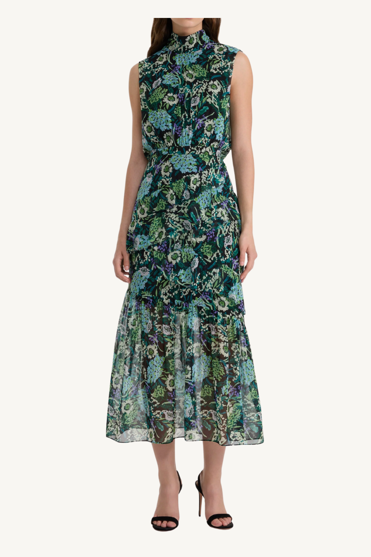 fleur ruffle dress - silva fern