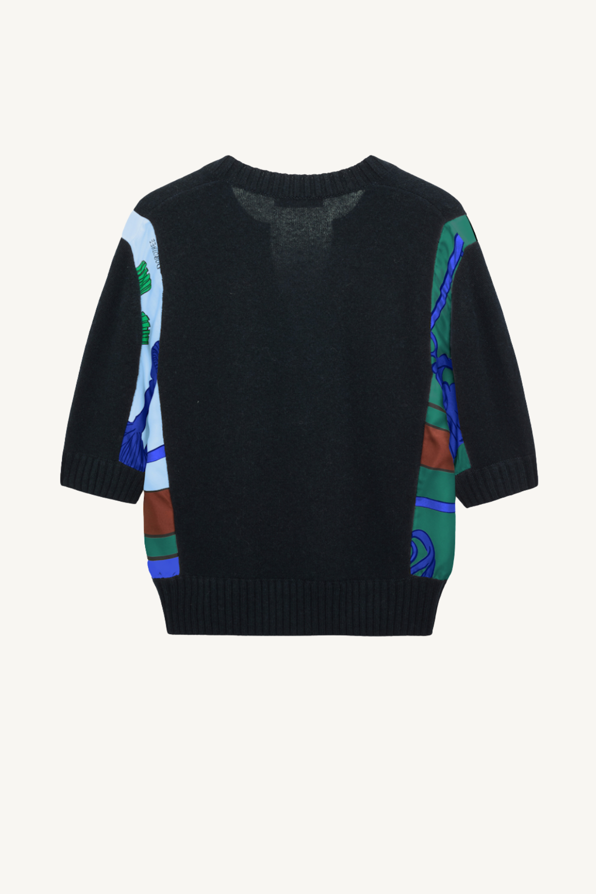foulard statement pullover - colorful ribbon scarf
